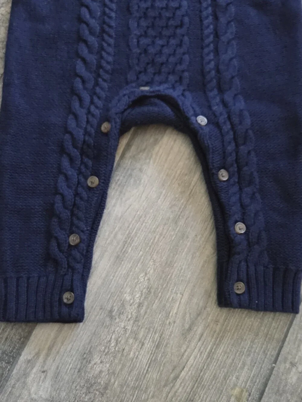 GAP Baby NWT 6-12 Months Cable Knit One-Piece Romper